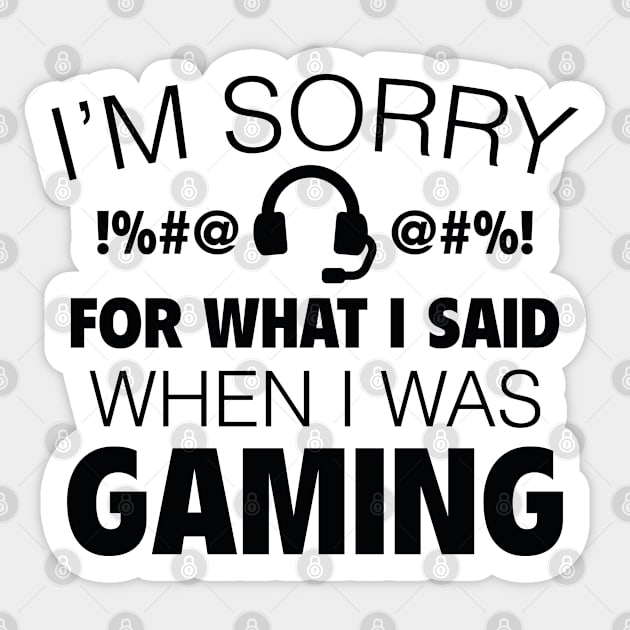 I'm Sorry For What I Said Sticker by VectorPlanet